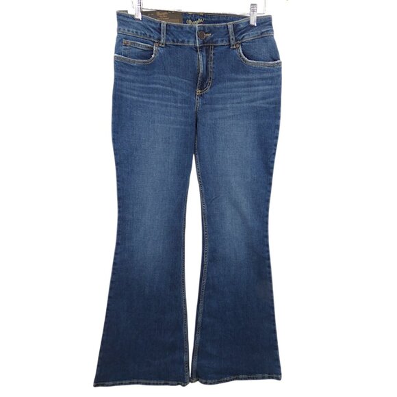 NWT Wrangler Retro Mae Mid Rise Bootcut Jeans Dark Wash Western Y2K Size 9 - Picture 1 of 6